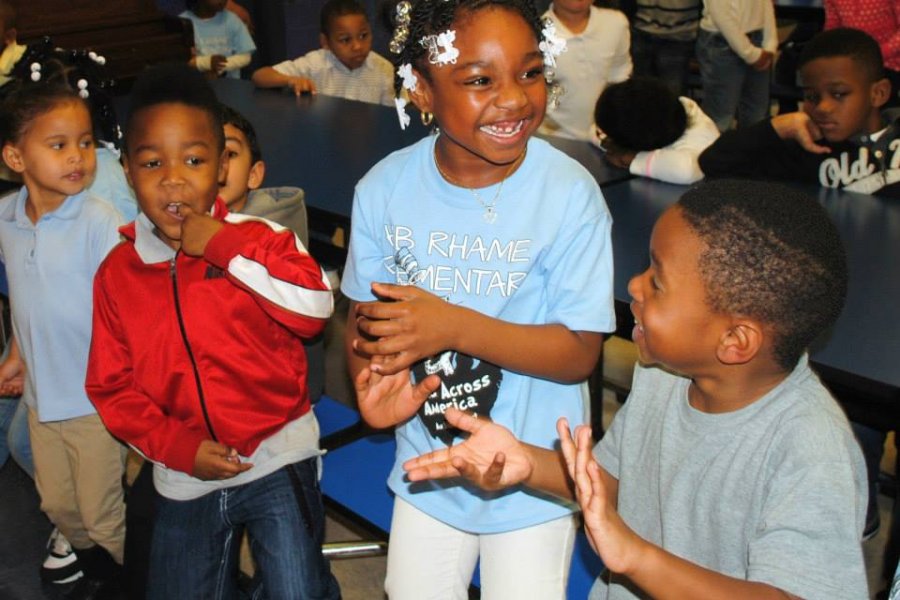 South Carolina students dancing and clapping