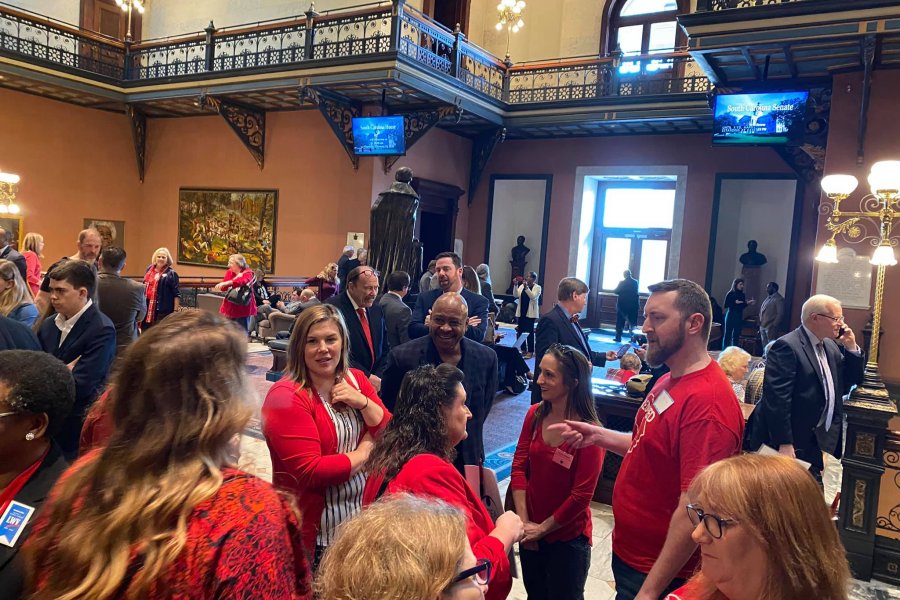 The SCEA members in the South Carolina Capitol